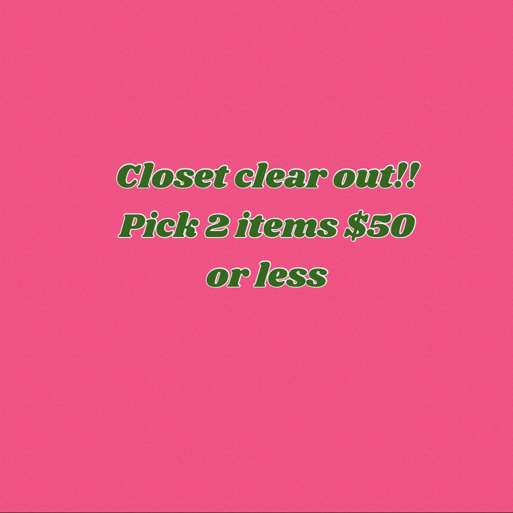 Closet clearance